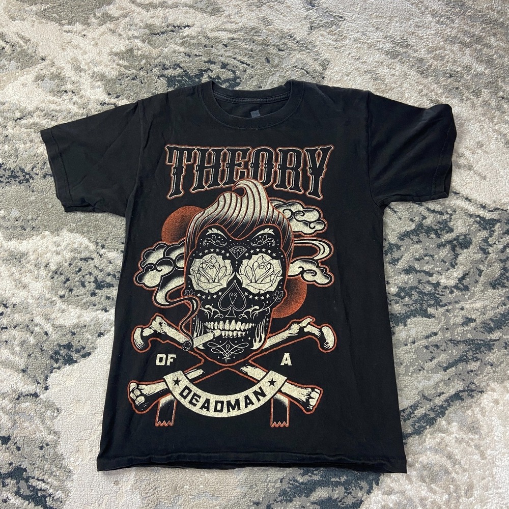 Vintage Y2K Theory Of A Deadman Summer Tour T Shirt S Unisex Black Graphic Print